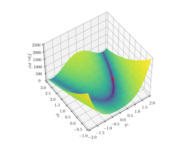 2D Rosenbrock Function