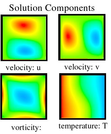 Driven cavity steady-state solution